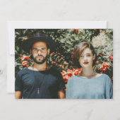 Elegante Verlobung Dusche von Mail Paaren Einladung (Rückseite)