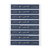 Elegante Verpackung der Weihnachtsfreude blaues (Bogen)