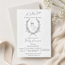 Elegante verrückte Gans-Baby-Party