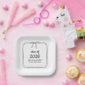 Elegante Verspielte Einfache Schleife Benutzerdefi Pappteller (Party)