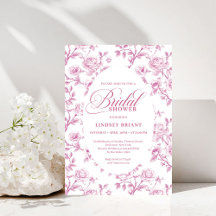 Elegante verstaubte Rosen-Blumen-Hochzeitseinladun