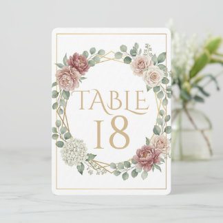 Elegante Verstaubte Rosenfarbene Geometrische Blum