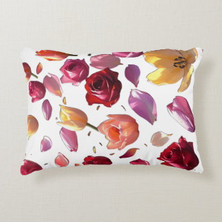 Elegante verstreute Blumenblüten Moderne Kunst Dekokissen