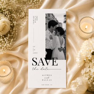 Elegante vertikale Filmstreifen-Hochzeit 'Save The