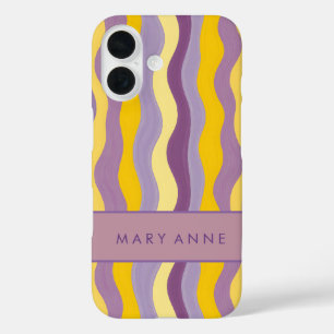 Elegante vertikale Streifen iPhone 16 Hülle