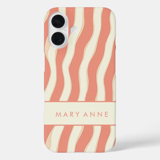 Elegante vertikale Streifen Case-Mate iPhone Hülle (Rückseite)
