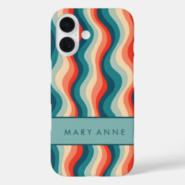 Elegante vertikale Streifen iPhone 16 Hülle