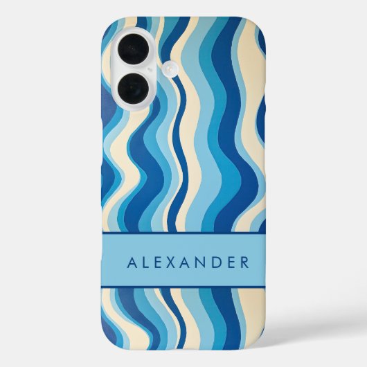 Elegante vertikale Streifen Case-Mate iPhone Hülle (Rückseite)