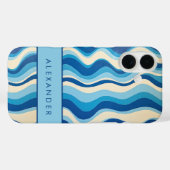Elegante vertikale Streifen Case-Mate iPhone Hülle (Rückseite (Horizontal))