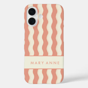 Elegante vertikale Streifen iPhone 16 Hülle