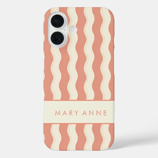 Elegante vertikale Streifen Case-Mate iPhone Hülle (Rückseite)