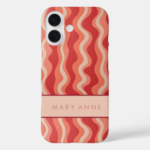 Elegante vertikale Streifen iPhone 16 Hülle