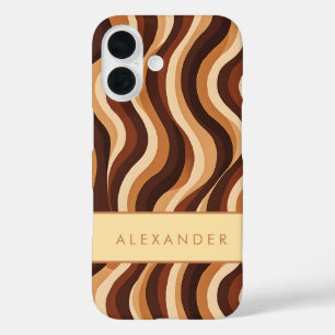 Elegante vertikale Streifen iPhone 16 Hülle