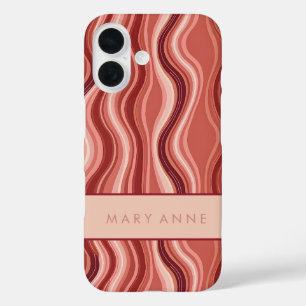 Elegante vertikale Streifen iPhone 16 Hülle