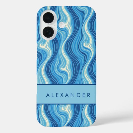 Elegante vertikale Streifen Case-Mate iPhone Hülle (Rückseite)