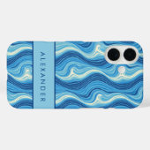 Elegante vertikale Streifen Case-Mate iPhone Hülle (Rückseite (Horizontal))
