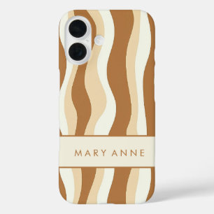 Elegante vertikale Streifen iPhone 16 Hülle