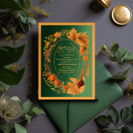 Elegante verzauberte Druiden-Hügel - Details zur E RSVP Karte