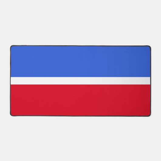 Elegante Verzauberung Sapphire Blau, Rot und Weiß Schreibtischunterlage (Vorderseite)