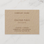 Elegante verzerrte Vorlage für Real-Kraft-Papier Visitenkarte (Rückseite)