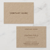 Elegante verzerrte Vorlage für Real-Kraft-Papier Visitenkarte (Vorne/Hinten)