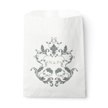 Elegante verzierte Hochzeitsgeschenktasche
