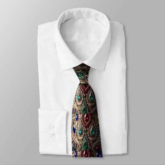 Elegante Verzierte Krawatte (Gebunden)