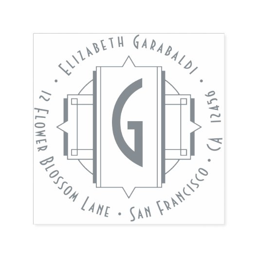 Elegante Verzierte Kunst, Dichtung und Musik Permastempel (Design)