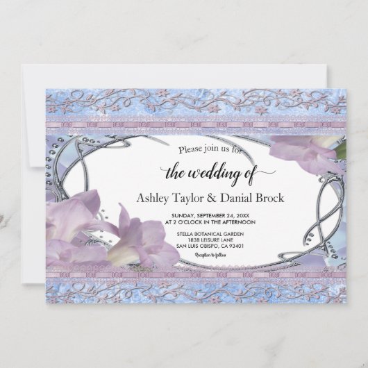 Elegante Verzierte Script-Klasse Luxury Formal Hoc Einladung (Vorderseite)