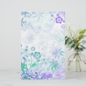 Elegante verzweigte Pastelle Briefpapier (Stehend Vorderseite)