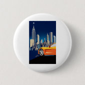 ELEGANTE VETTE AUTOMOBILE ART BUTTON (Vorderseite)