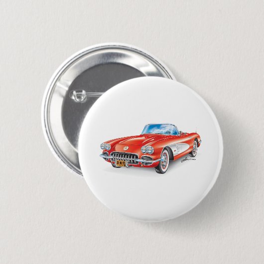 ELEGANTE VETTE AUTOMOBILE ART BUTTON (Vorne & Hinten)