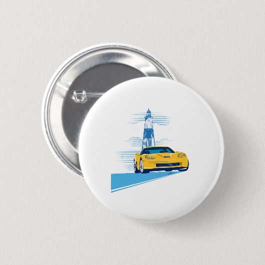 ELEGANTE VETTE AUTOMOBILE ART BUTTON (Vorne & Hinten)