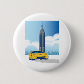 ELEGANTE VETTE AUTOMOBILE ART BUTTON (Vorderseite)