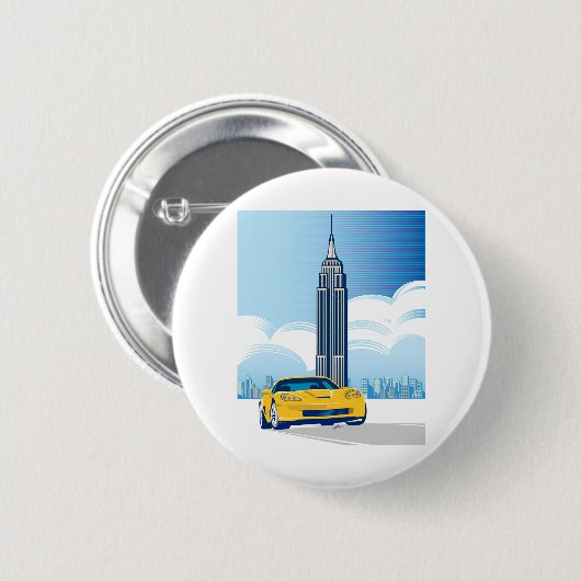 ELEGANTE VETTE AUTOMOBILE ART BUTTON (Vorne & Hinten)