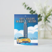 ELEGANTE VETTE AUTOMOBILE ART FEIERTAGSPOSTKARTE (Stehend Vorderseite)