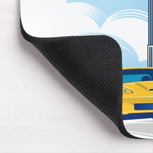 ELEGANTE VETTE AUTOMOBILE ART MOUSEPAD (Ecke)