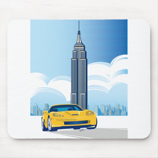 ELEGANTE VETTE AUTOMOBILE ART MOUSEPAD (Vorne)