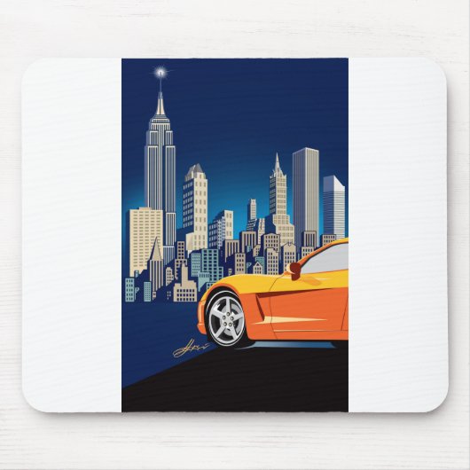 ELEGANTE VETTE AUTOMOBILE ART MOUSEPAD (Vorne)