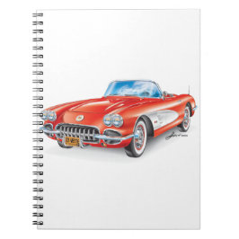 ELEGANTE VETTE AUTOMOBILE ART NOTIZBLOCK
