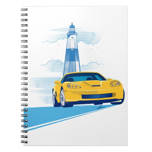 ELEGANTE VETTE AUTOMOBILE ART NOTIZBLOCK (Vorderseite)