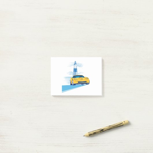 ELEGANTE VETTE AUTOMOBILE ART POST-IT KLEBEZETTEL (Auf Schreibtisch)