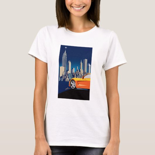 ELEGANTE VETTE AUTOMOBILE ART T-Shirt (Vorderseite)
