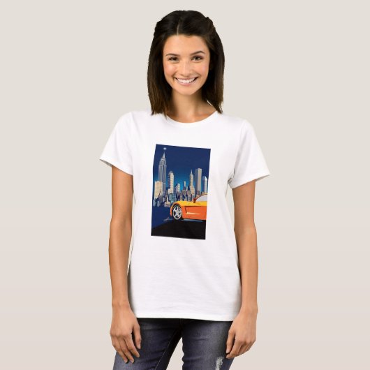 ELEGANTE VETTE AUTOMOBILE ART T-Shirt (Vorne ganz)