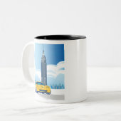 ELEGANTE VETTE AUTOMOBILE ART ZWEIFARBIGE TASSE (Vorderseite Links)