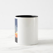ELEGANTE VETTE AUTOMOBILE ART ZWEIFARBIGE TASSE (Mittel)