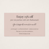 Elegante Vielen Dank für die Shopping Discount Car (Rückseite)