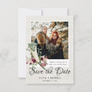 Elegante Viking-Hochzeits-Foto Save-the-Date