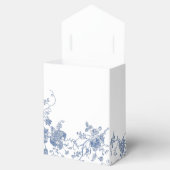 Elegante Viktorianisch Blue French Floral Wedding Geschenkschachtel (Geöffnet)