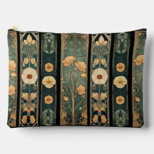 Elegante viktorianische Art Nouveau Botanik Zubehörtasche